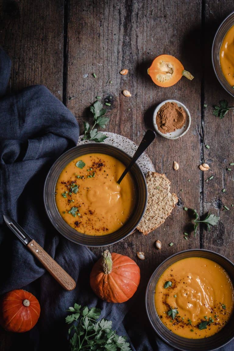 Butternut pumpkin and chipotle soup