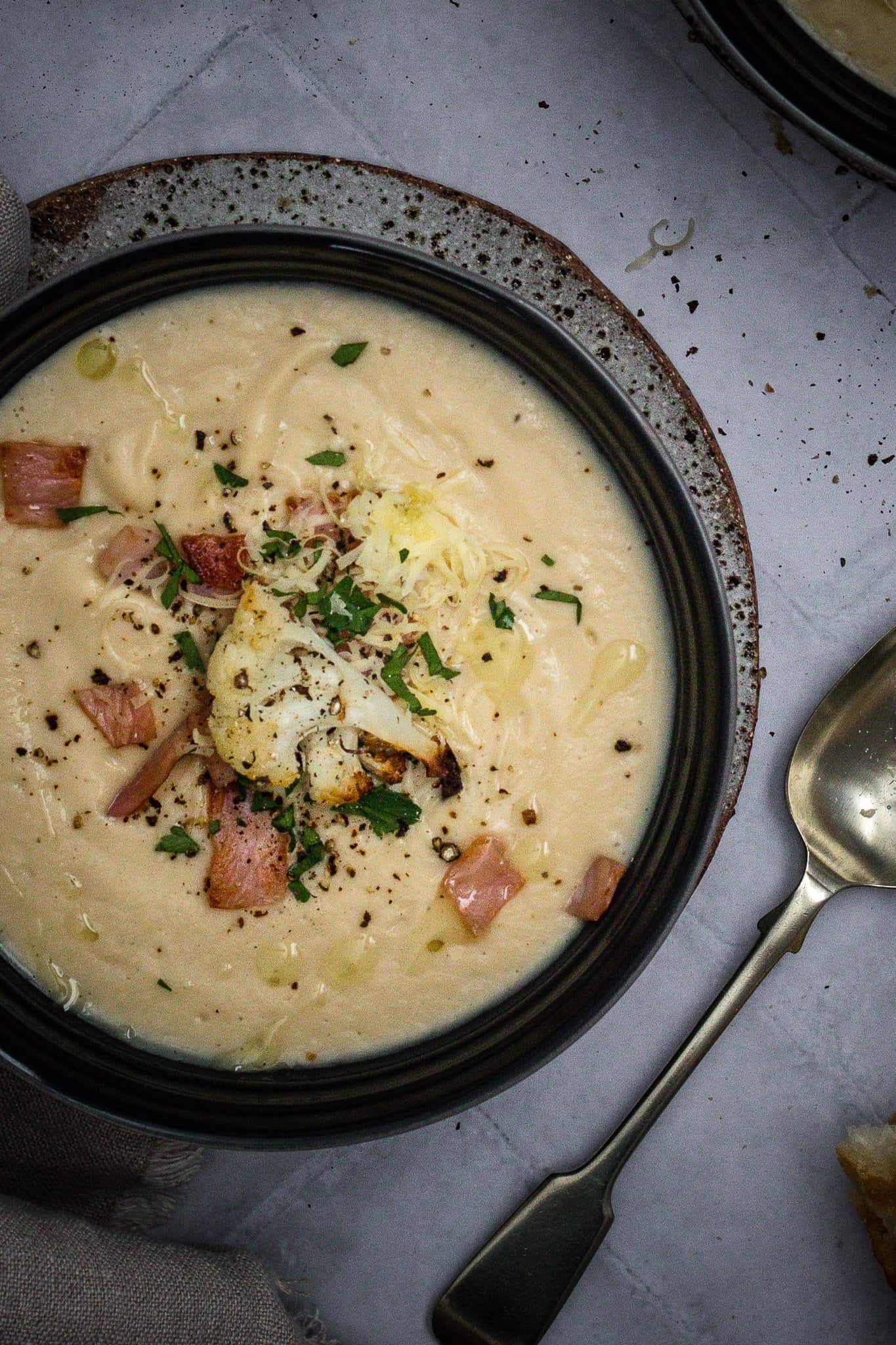 Cheesy Cauliflower and Leek Soup THE IRISHMANS WIFE (2021)