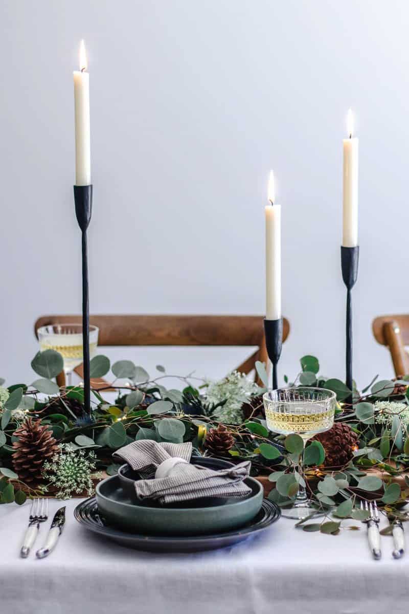 An easy Christmas table + what we’ll be eating