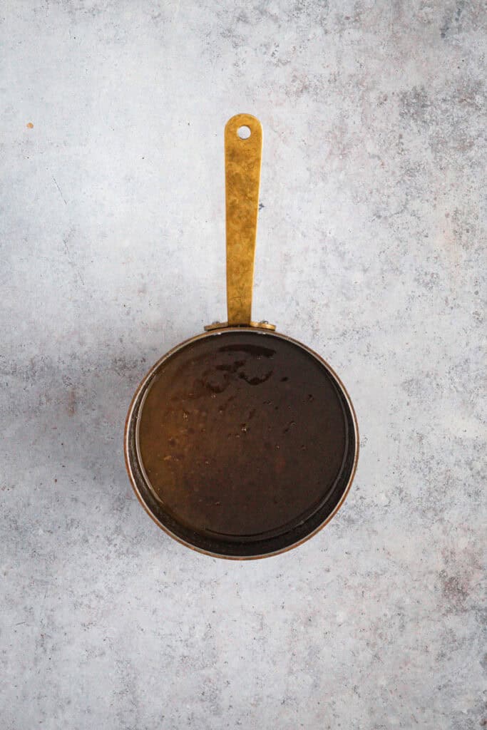 Brown Sugar is added to the saucepan and stirred through.