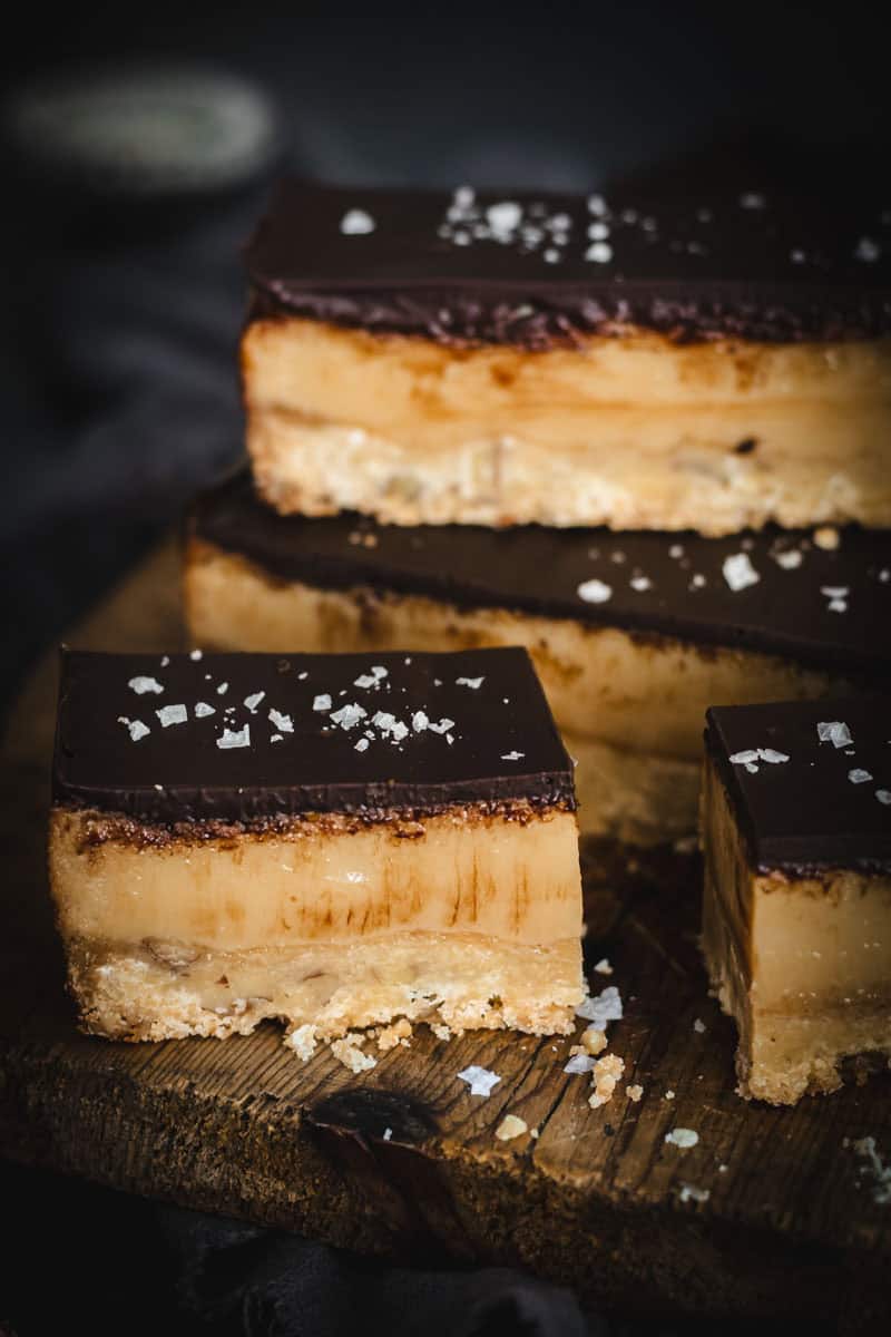 Maple Pecan Caramel Slice (Millionaire’s Shortbread)